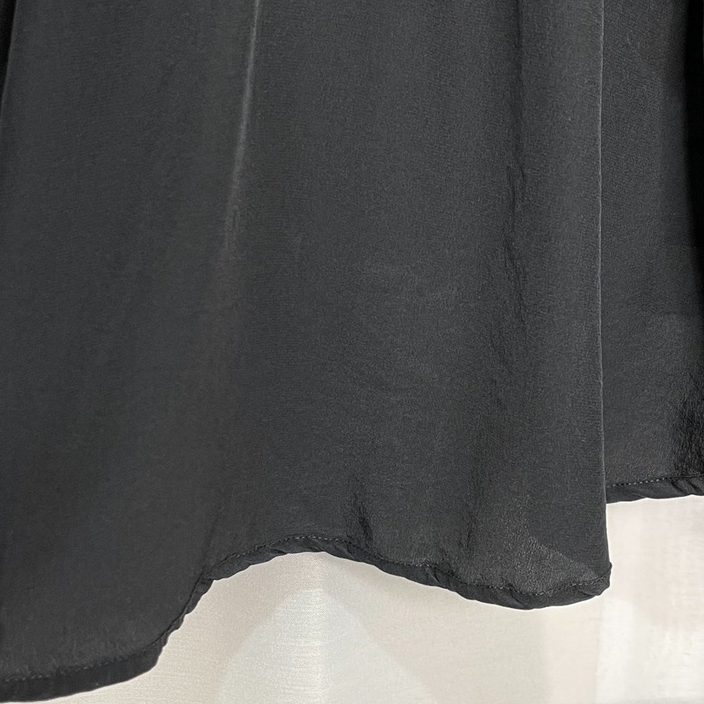 Gorman Black Draped Jacket Size M Short Sleeve Gathered Open Evening Womens - Picture 9 of 10